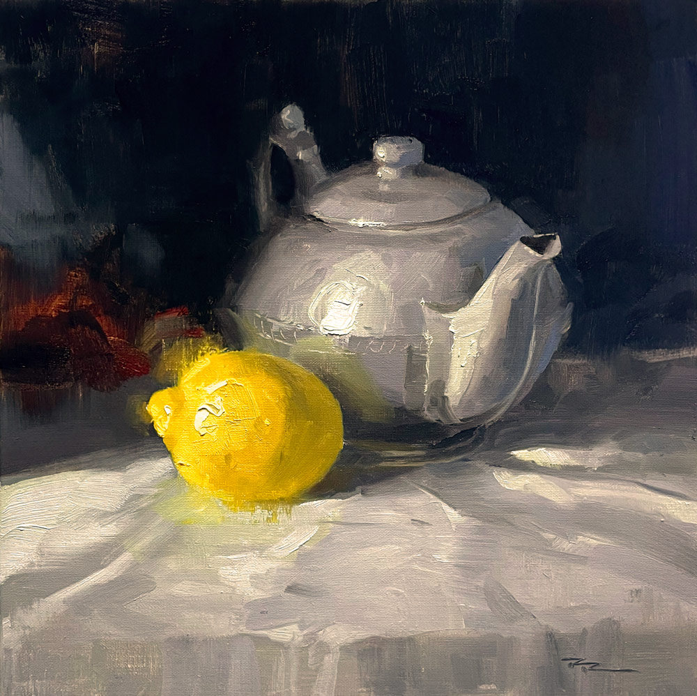 How to paint a still life in oils or acrylics.