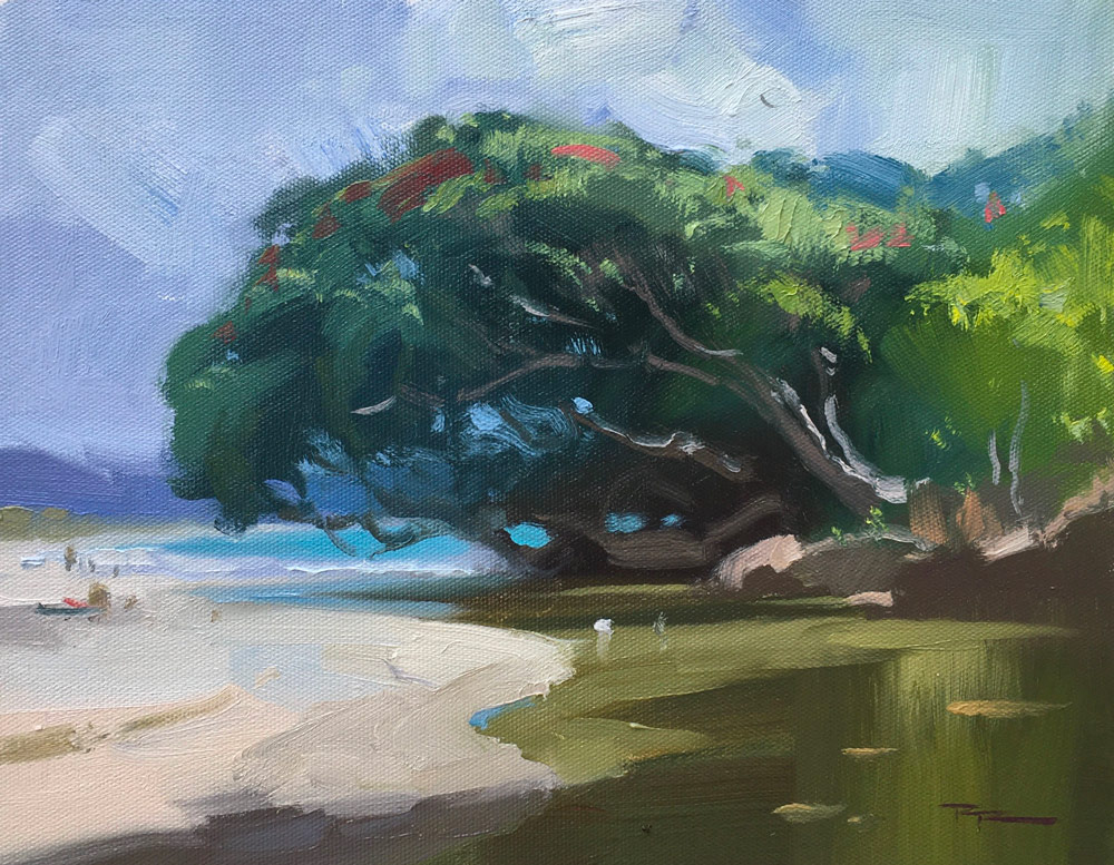 Beach Painting Demo