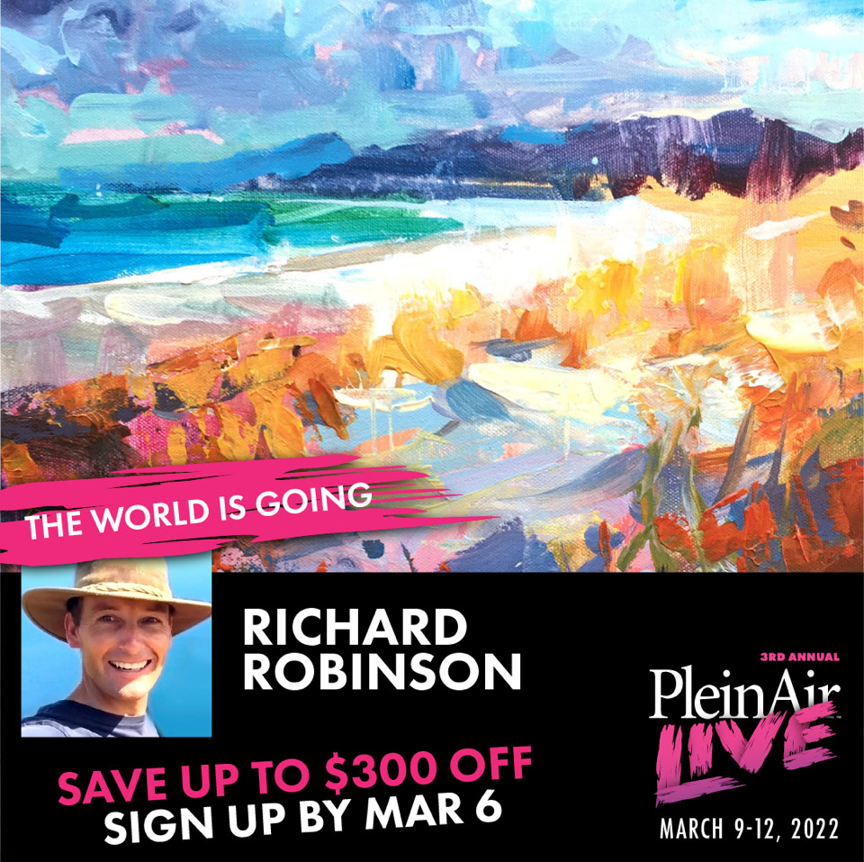 Join me March 9 at Plein Air Live! (online)