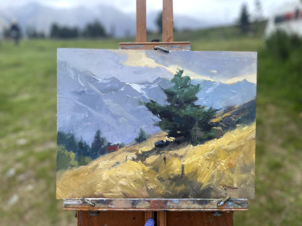 Critiques for the Dancing Pine painting workshop