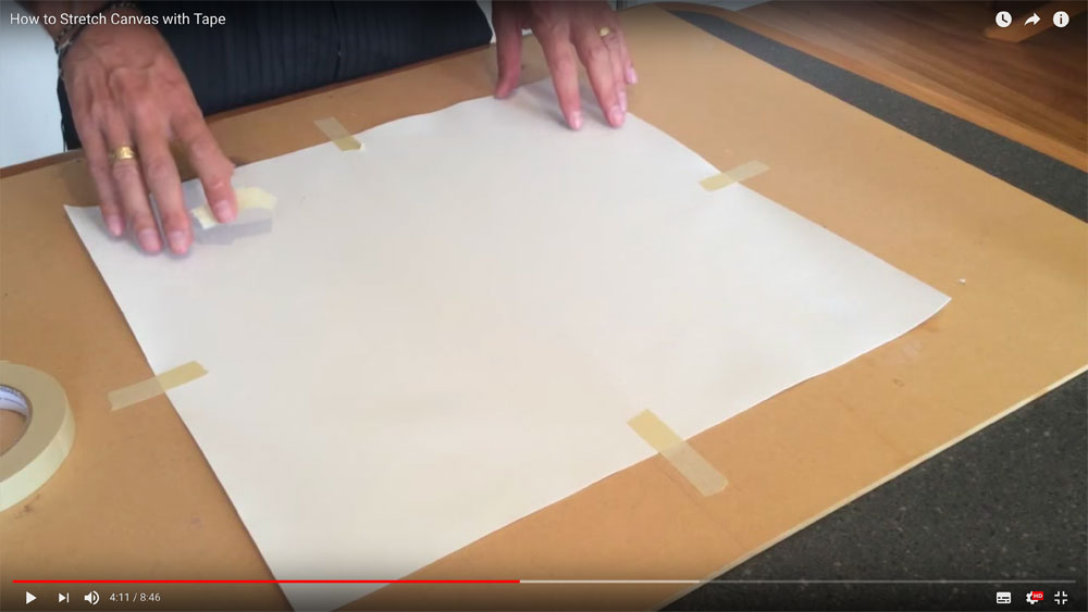 Stretching a Canvas with Tape