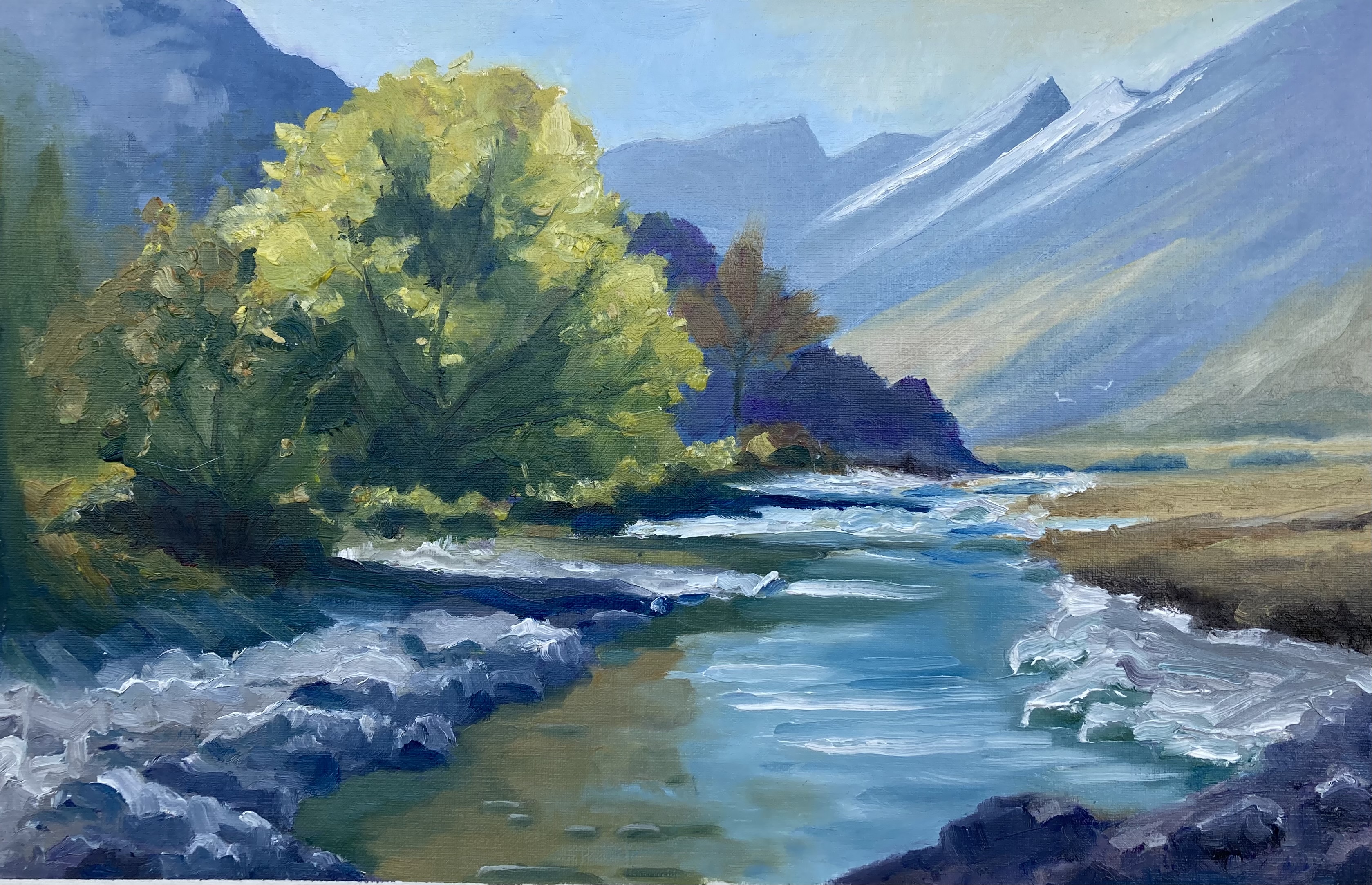 Painting Critiques for the Mountain River Workshop