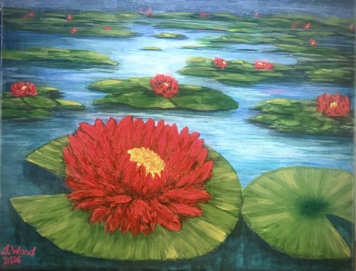 I water Liloes. I started out on the right path and then I took another path but I loved painting it. Thank you so much. Will try again and see if I can follow directions. lol. 