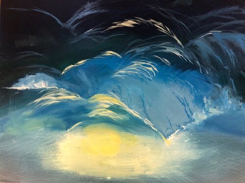 Ocean Storm Acrylic and Oil