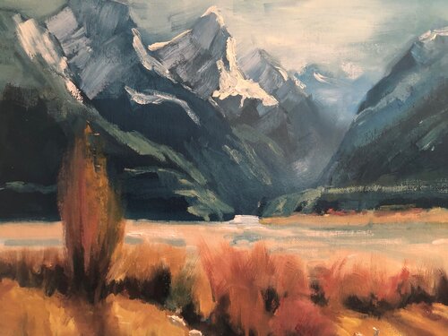 Paradise: Oil on canvas 11x14